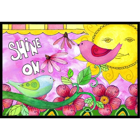 Carolines Treasures Shine On Sunshine Indoor & Outdoor Mat, 24 x 36 in. CA77913